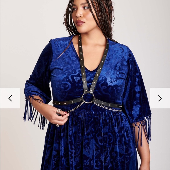 Black Studded Chain Harness - Picture 2 of 2